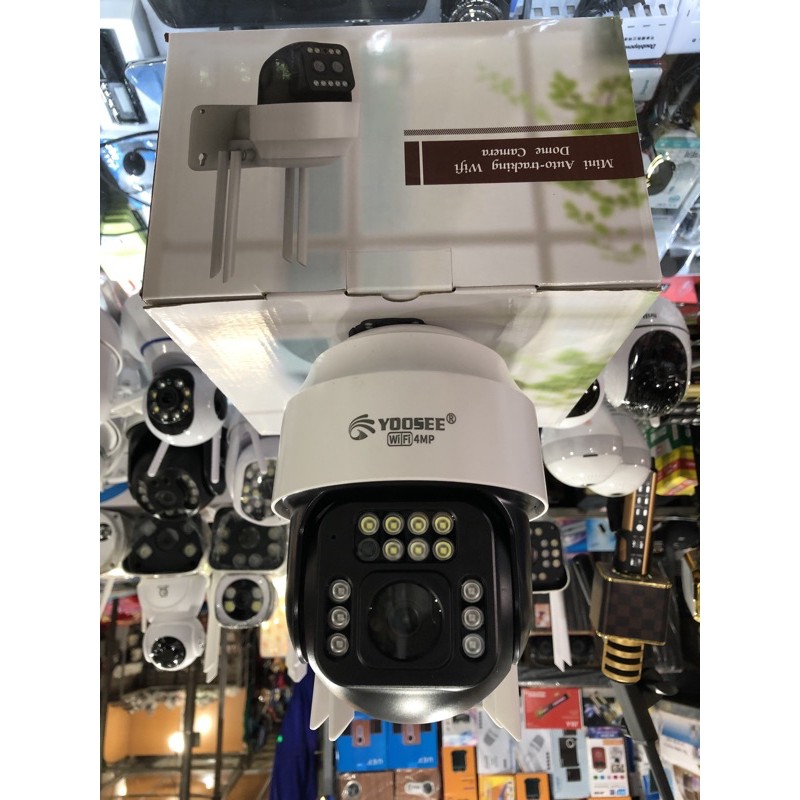 [HOT 2021]Camera IP Wifi Ngoài trời Yoosee PTZ 4Mpx 4 Râu FullHD 1080P 7 LED trợ sáng, 6LED hồng ngoại, hỗ trợ xoay 360 | BigBuy360 - bigbuy360.vn