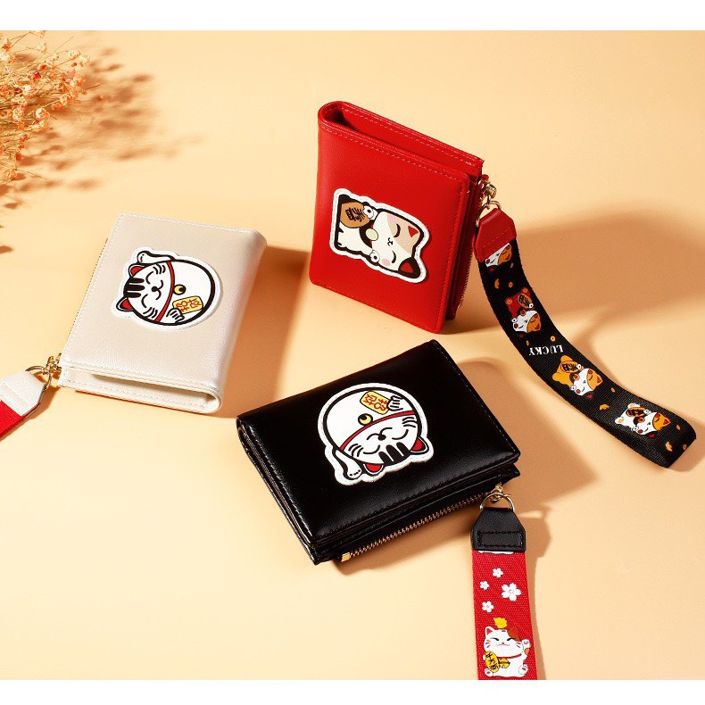 VÍ ĐỰNG TIỀN MINI LUCKY CAT TAOMICMIC THẦN TÀI MAY MẮN, PHÁT TÀI NHIỀU MẪU, VÍ MINI NỮ