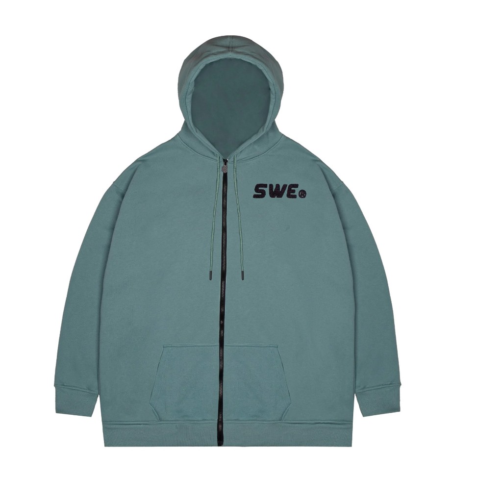 ÁO HOODIE BASIC ZIP TEAL | BigBuy360 - bigbuy360.vn