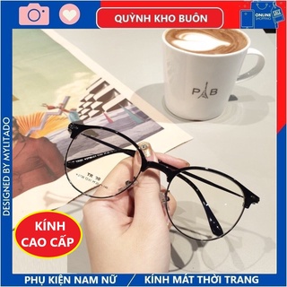 Gọng kính cận tròn kim loại thời trang nam nữ, nhiều màu sắc thời trang 2736