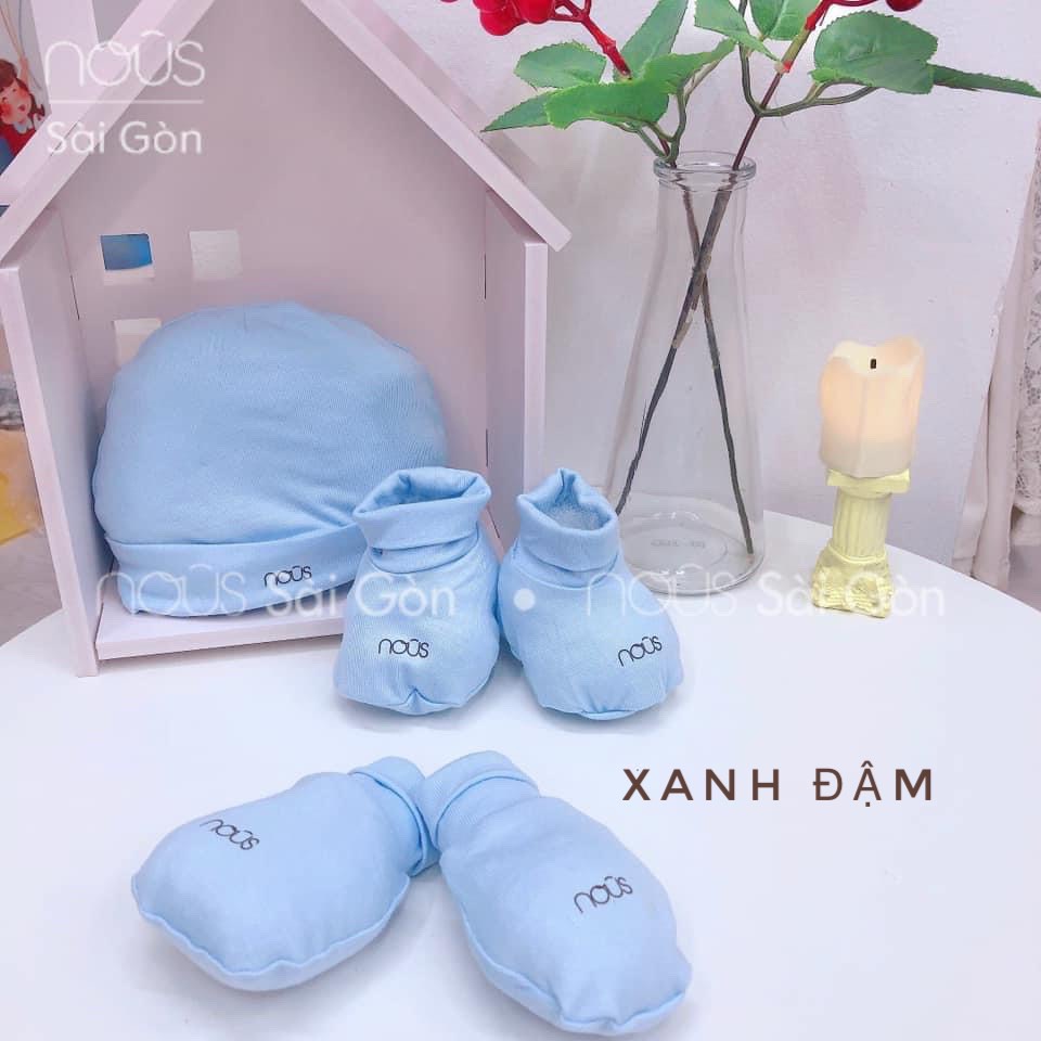 NOUS Set mũ bao tay bao chân sơ sinh Set phụ kiện sơ sinh