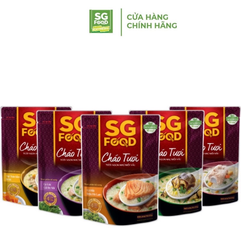 Cháo tươi SG Foods 240g bổ dưỡng.