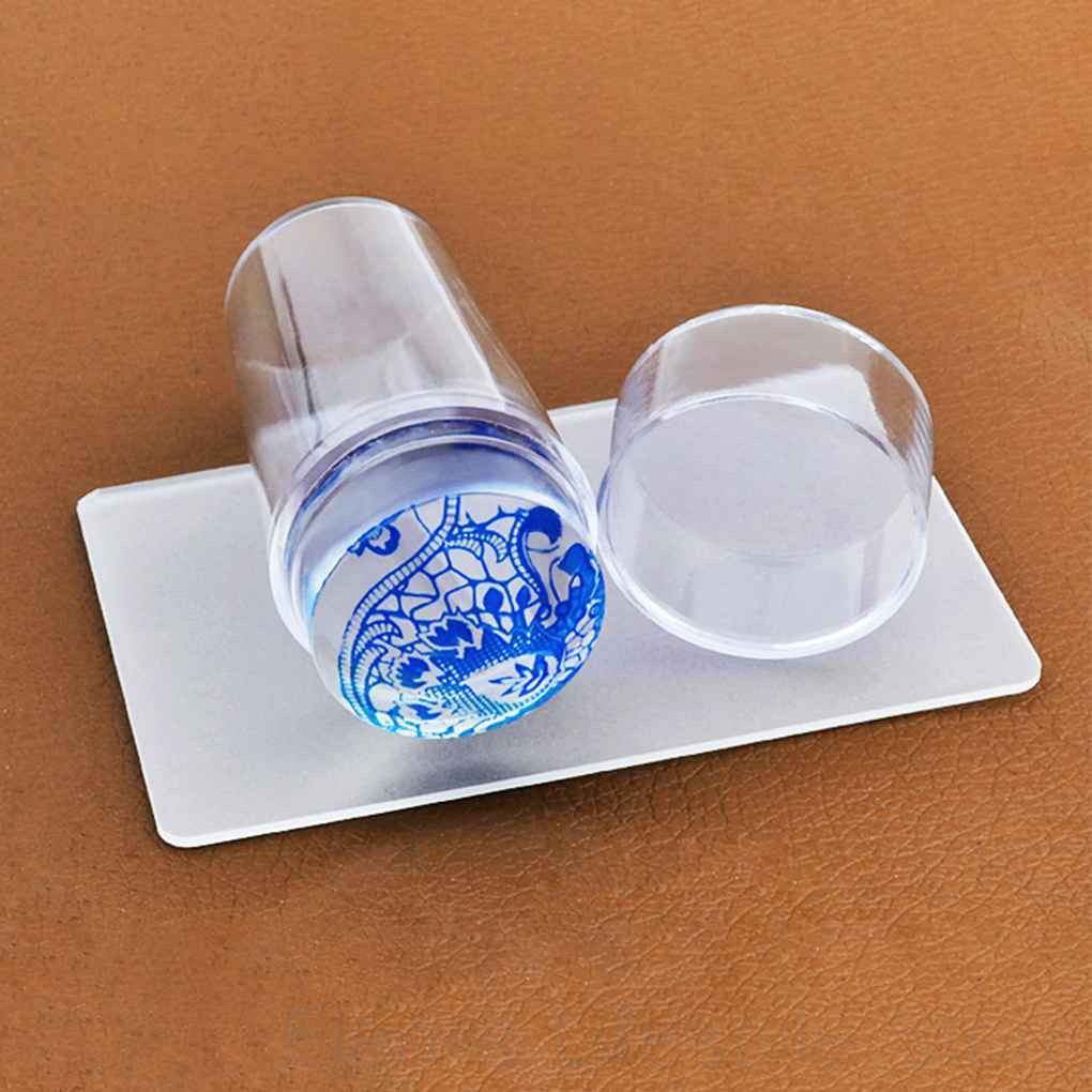 [Hàng mới về] Set dụng cụ in hình móng tay nghệ thuật bằng silicone trong suốt tiện lợi