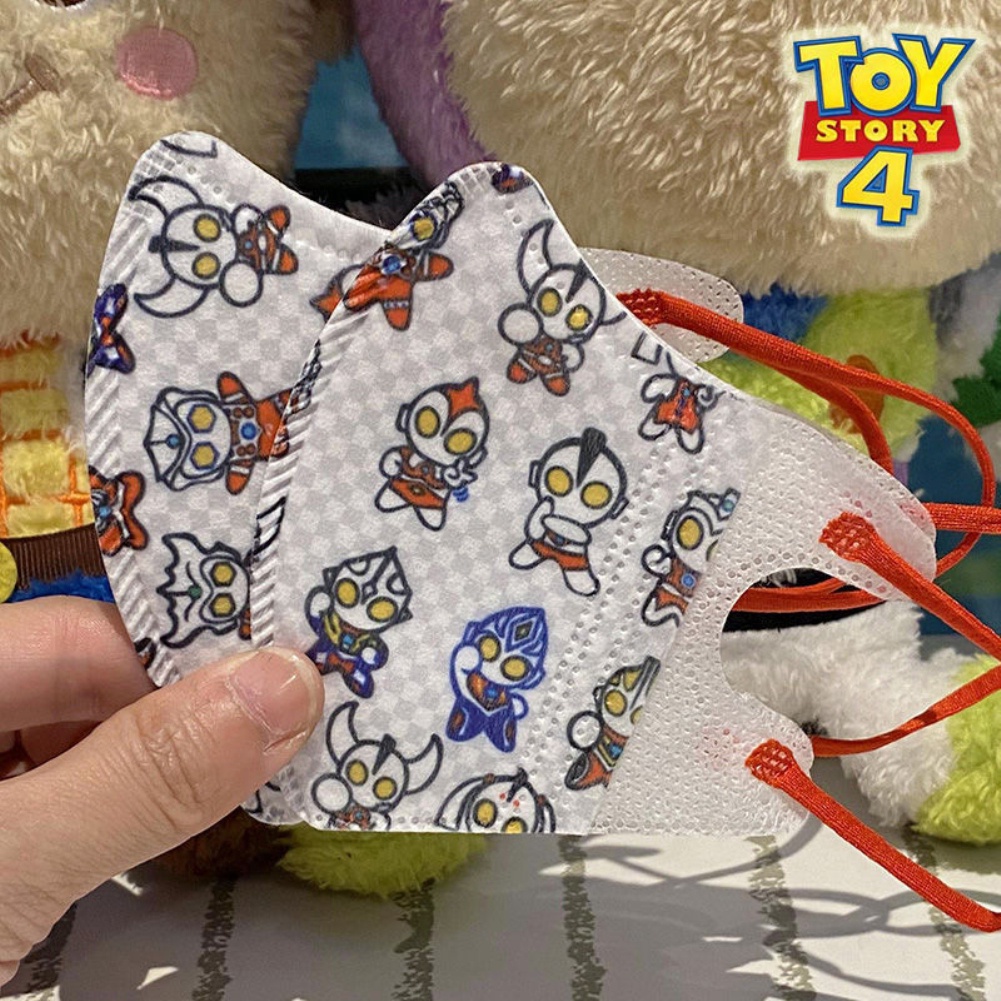 Set 10 Khẩu Trang 3D Trong Suốt Thoáng Khí Mềm Mại Cho Trẻ Em 3-10 Tuổi