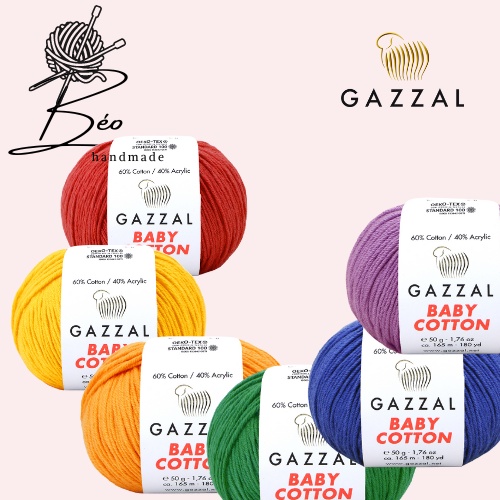 Cuộn len Gazzal baby cotton