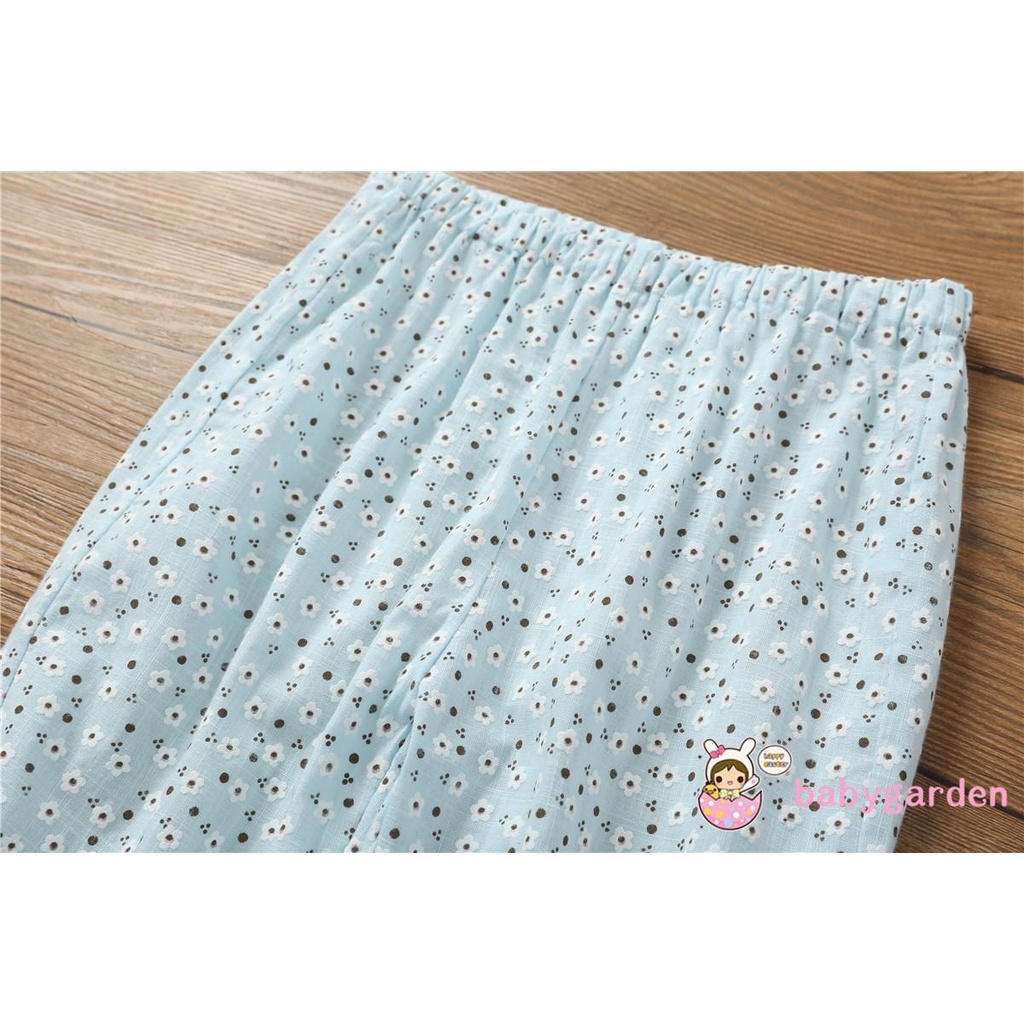 Quần Dài In Hoa Cho Bé Gái