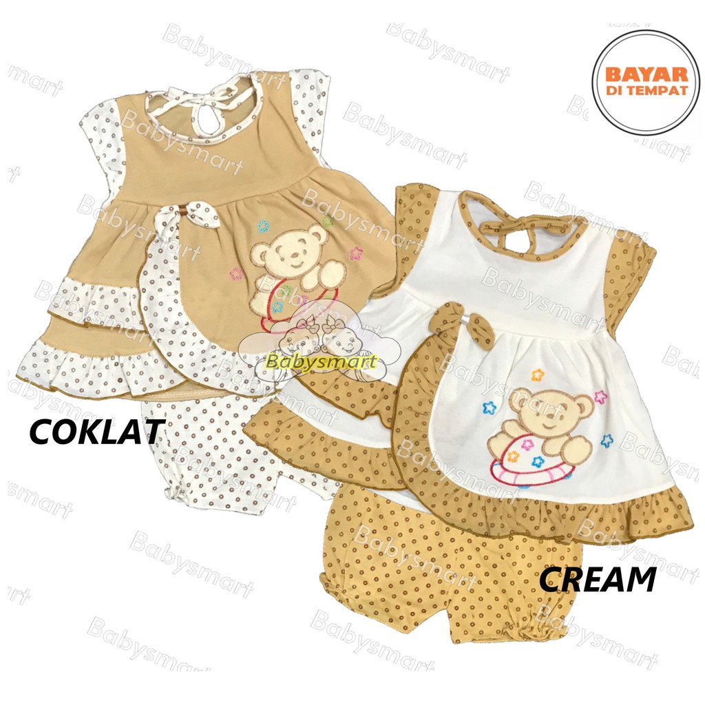 Bộ quần áo BEAR PLANET KIDS Age 0-6 tháng cho bé gái