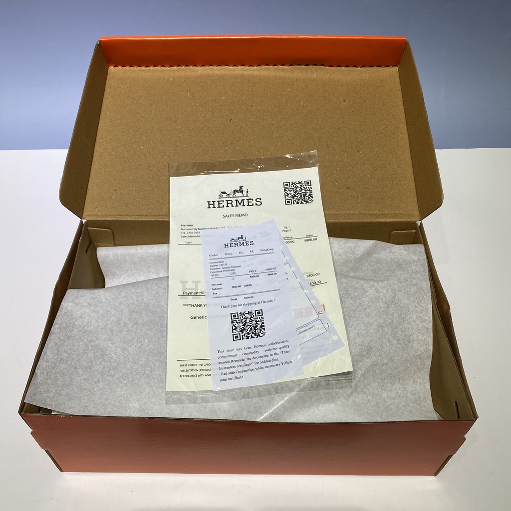 Hộp giấy carton Hermes đựng giày dép quần áo mũ nón gói quà đóng hàng giá rẻ kèm bill thẻ giấy lụa nhật