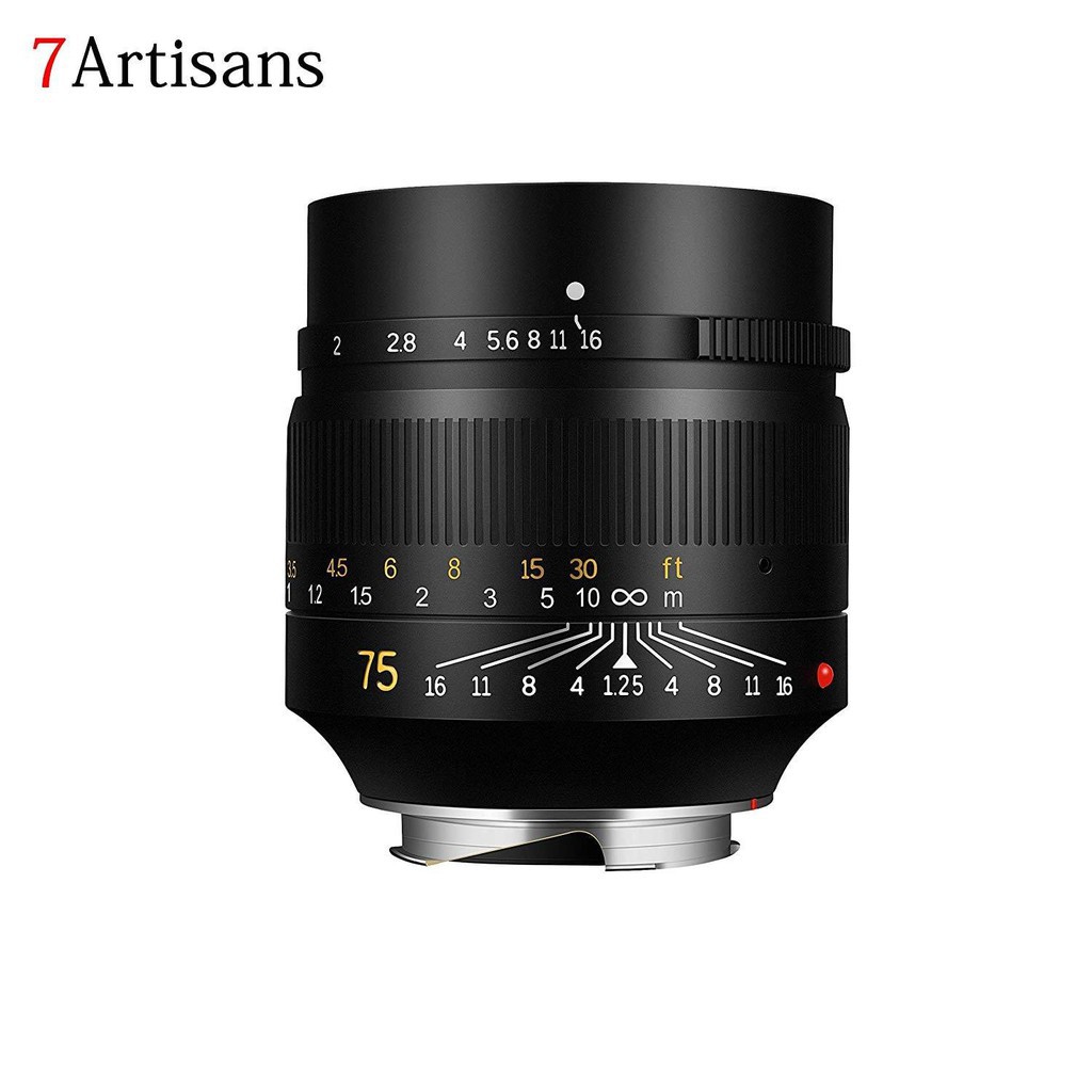 Ống kính 7Artisans 75mm F1.25 ngàm Leica M - Có ngàm chuyển qua Nikon Z - Sony FE - Fujfilm