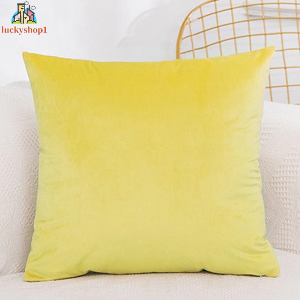 Vải gối tự nhiên Sofa Velvet Gối Case Màu Kích thước 40x40cm