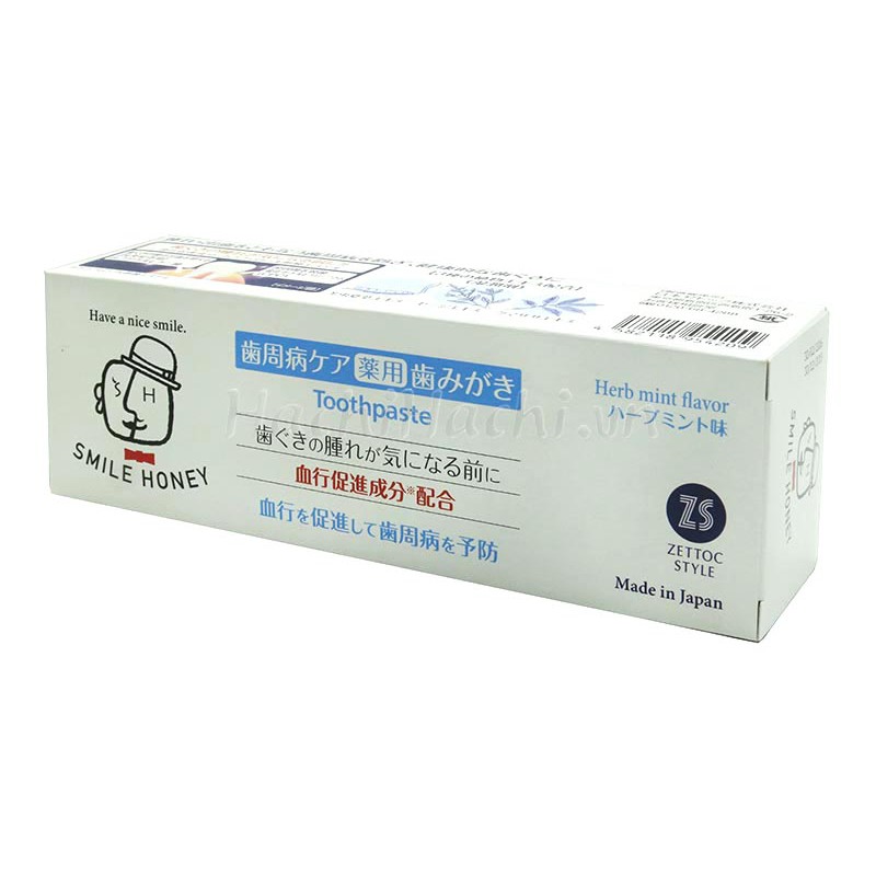 Kem đánh răng Zettoc vị bạc hà thảo mộc 120g - Hachi Hachi Japan Shop