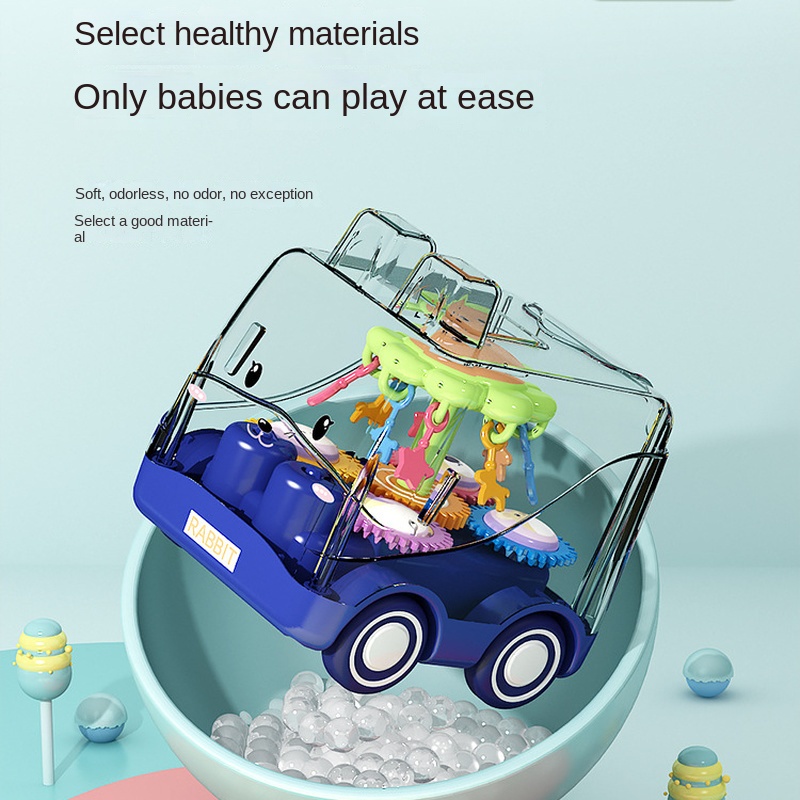 Đồ Chơi Xe Buýt GYLMY62 Trong Suốt Chống Rơi Cho Bé