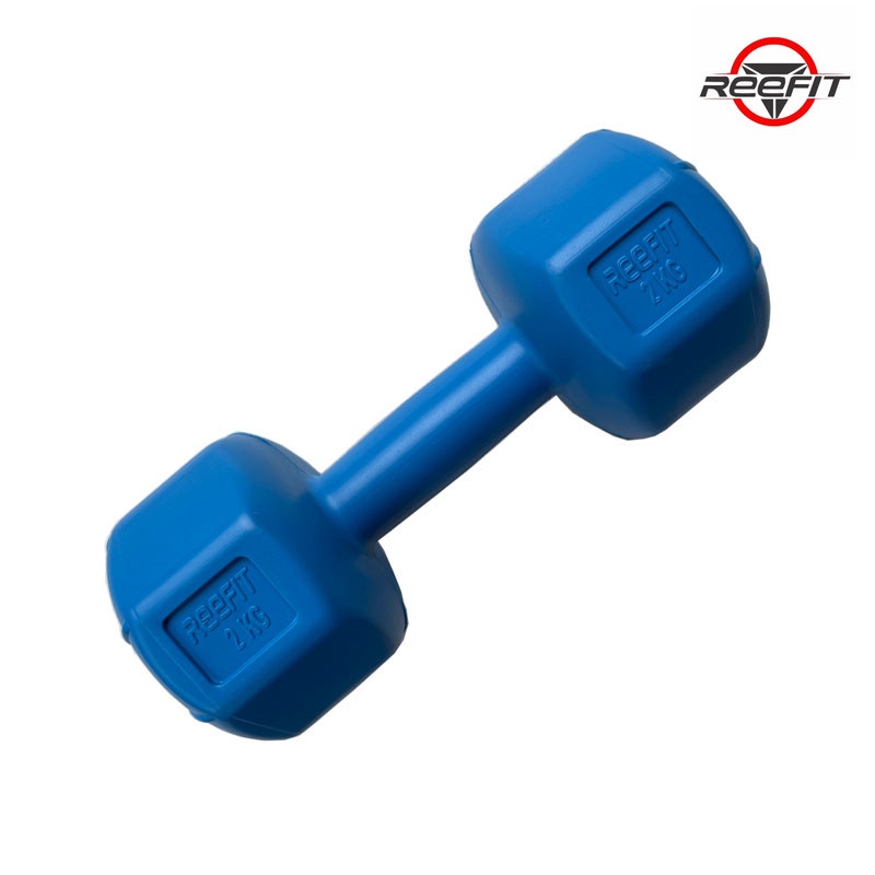 Tạ tay nhựa bát giác Reefit 2kg có ruột