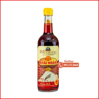 Nước mắm khải hoàn chai thủy tinh 520ml 43 độ đạm