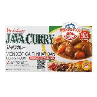 [Hàng chất lượng] Viên xốt cà ri Nhật Bản Java Curry cay vừa 200 gram và Bịch Không cay 180 gram