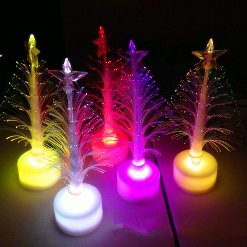 Đèn LED mini đổi màu hình cây thông trang trí nhà cửa giáng sinh