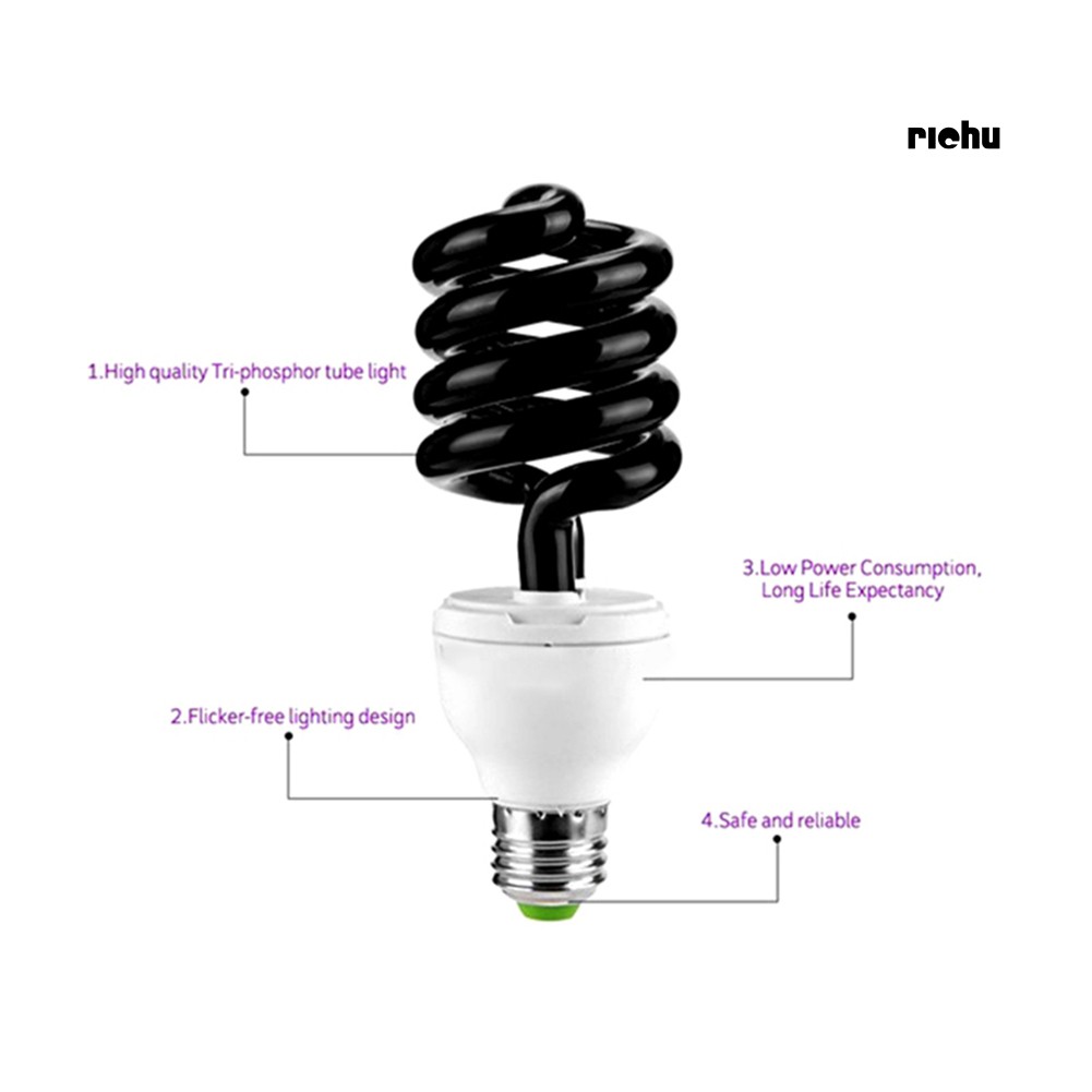 Bóng Đèn Tia Cực Tím Xoắn Ốc E27 220V Tiết Kiệm Năng Lượng