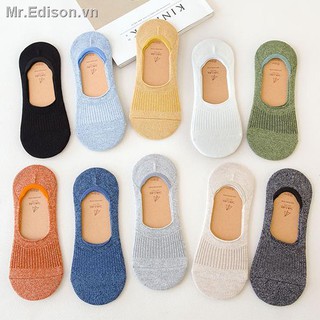 Tất Thuyền Cotton Mỏng Vô Hình Chống Trượt Chống Trượt Cho Nam