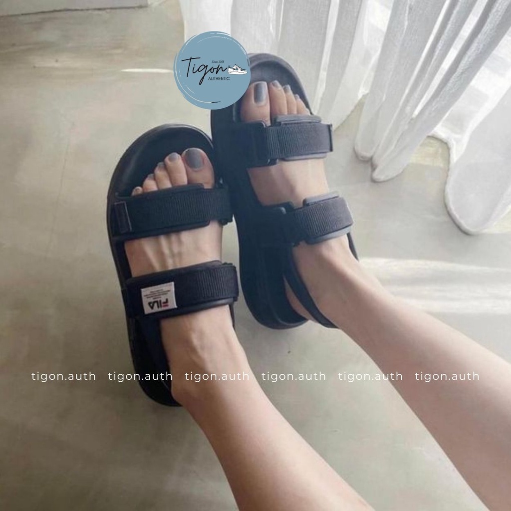 Giày Sandal Fila Trẻ Trung Siêu Êm Nhẹ Nhiều Màu Chính Hãng - Dép Sandal Quai Hậu Fila Surfy  Tigon.auth