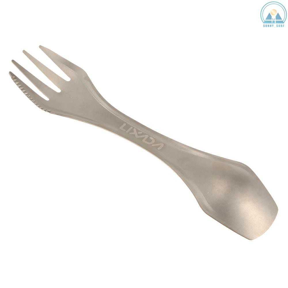 Sunny☀ Lixada 100% Titanium Outdoor Camping Picnic Spoon Fork Knife | BigBuy360 - bigbuy360.vn