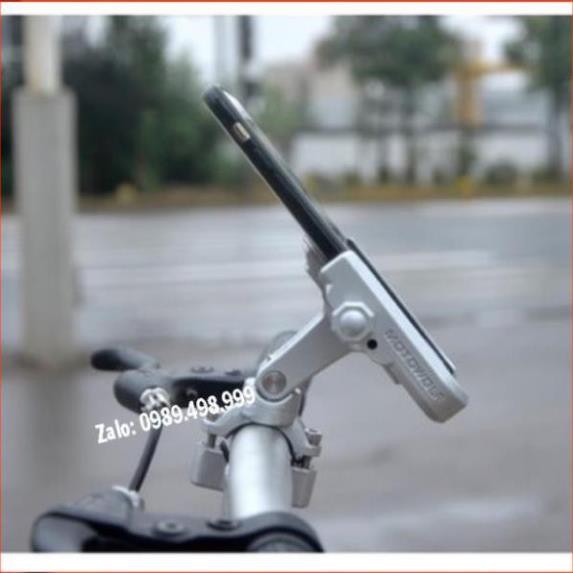 ⭕ [Sẵn Hàng] Kẹp điện thoại kim loại moto wolf gắn ghi đông xe | BigBuy360 - bigbuy360.vn