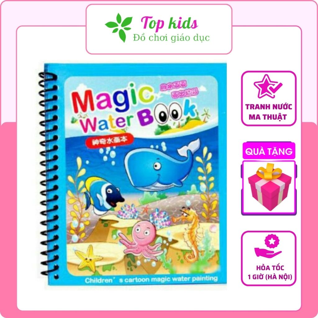 Đồ Chơi Tranh Tô Màu Ma Thuật Không Giới Hạn, Bút Không Bao Giờ Hết Mực TOPKIDS