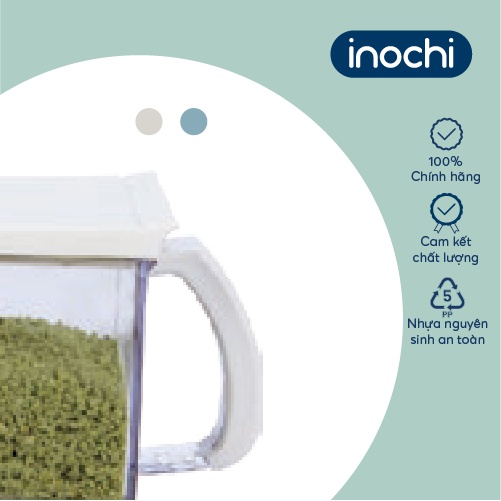Bộ gia vị nhà bếp Inochi-Yoko màu Cà phê/Xanh nhạt/Trắng sữa