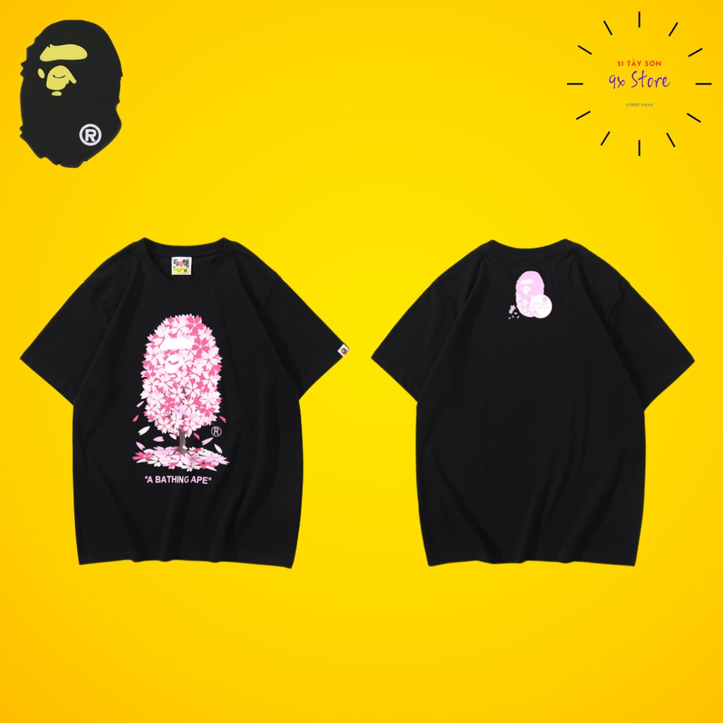 Áo tee Bape cây hoa anh đào hàng cao cấp ss2022