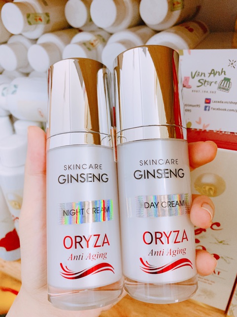 <Mẫu mới> BỘ KEM DƯỠNG NGÀY ĐÊM ORYZA WHITENING