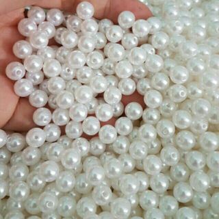 100gr hạt giả trân châu 8mm - Hơn 300 hạt