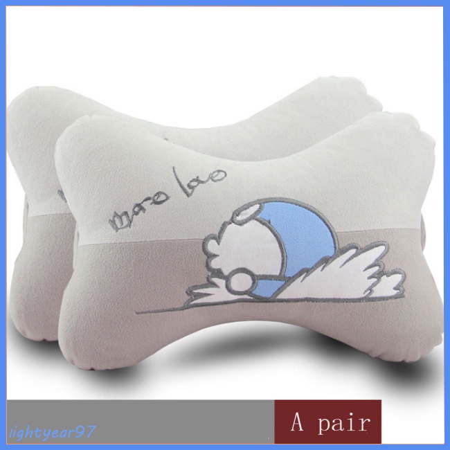 Bộ 2 Gối Tựa Đầu Bằng Cotton Pp Siêu Mềm Thoải Mái Gắn Ghế Ngồi Xe Hơi