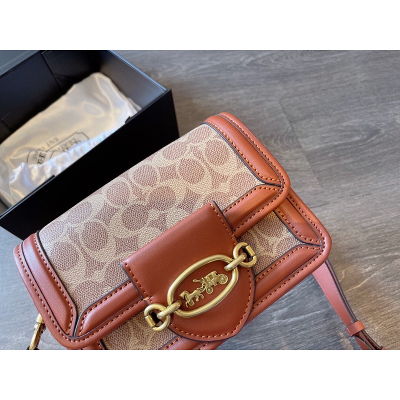 Túi đeo chéo COACH- Hero Shoulder Bag da thật cao cấp Au nhập khẩu new fullbox