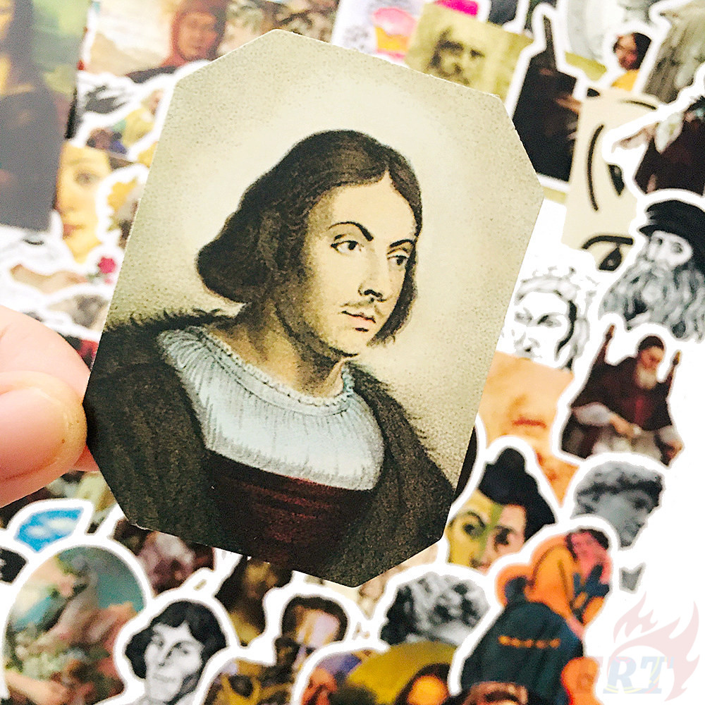100Pcs/Set ❉ Famous Paintings &amp; Celebrity Series C Art Gallery Exhibition Ticket Stub Stickers ❉ DIY Fashion Stickers