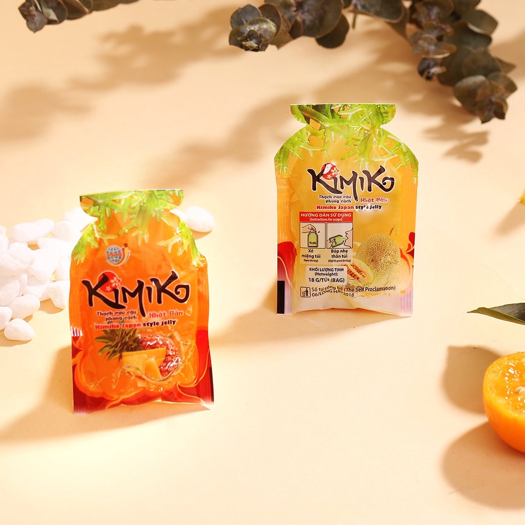 Thạch Rau Câu Long Hải Phong Cách Nhật Bản Kimiko Túi 990 G