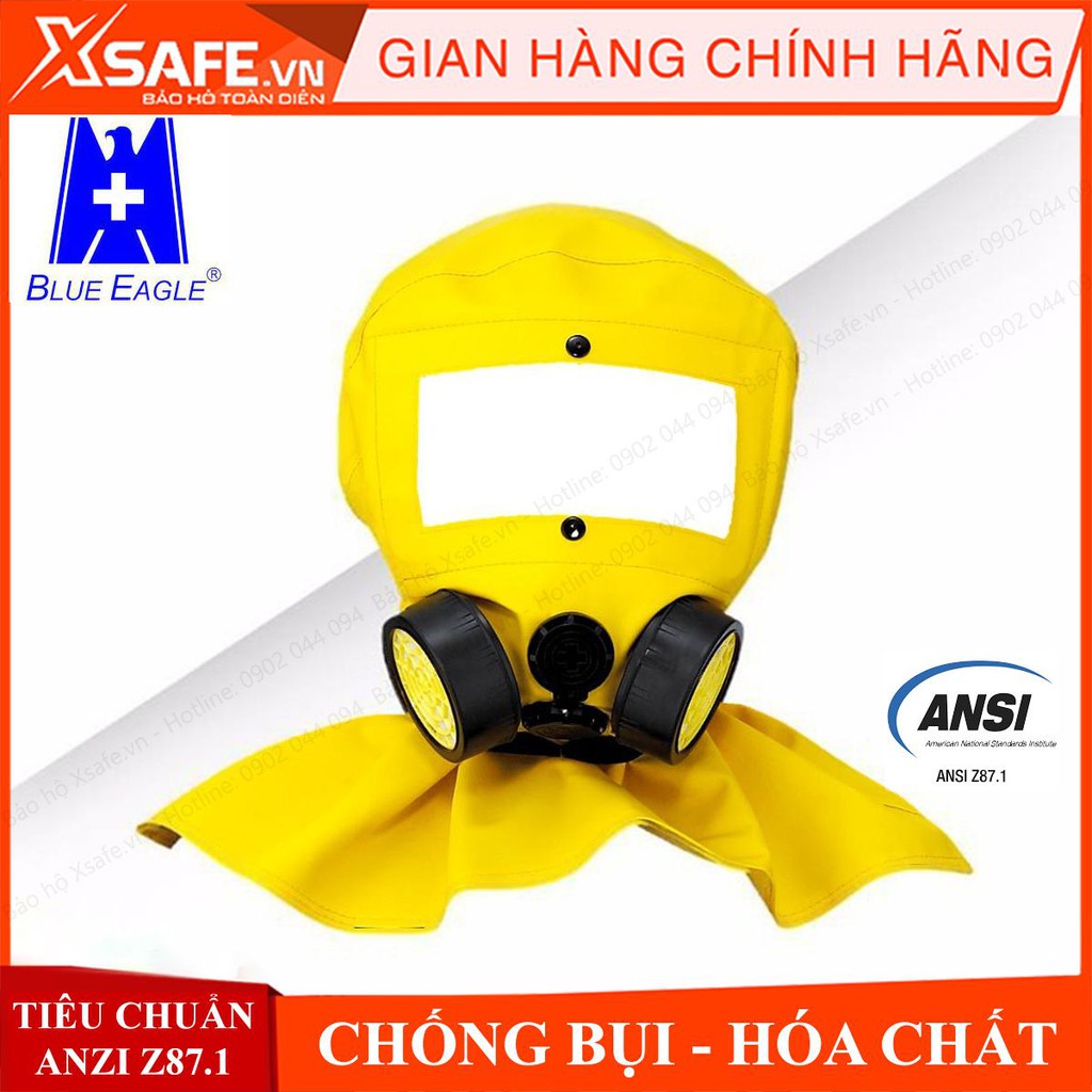 Mặt nạ chống hóa chất trùm đầu Blue Eagle NP312 vùng quan sát rộng, chống bụi, hóa chất, vi khuẩn... [XTOOL][XSAFE]