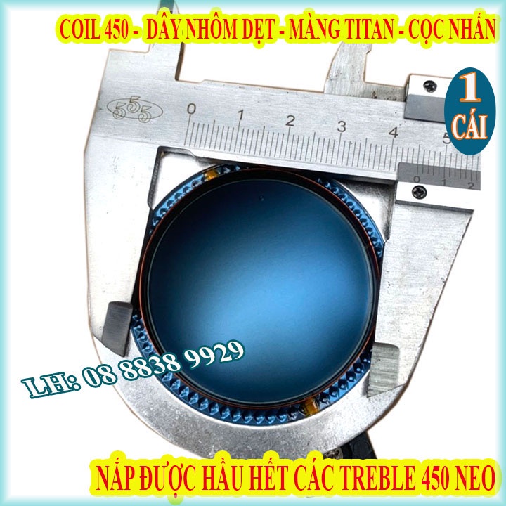 COIL TITAN LOA TREBLE NEO 44.4mm CÓ CỌC NHẤN - DÙNG CHO HẤU HẾT TREBLE NEO 450 - GIÁ 1 CHIẾC