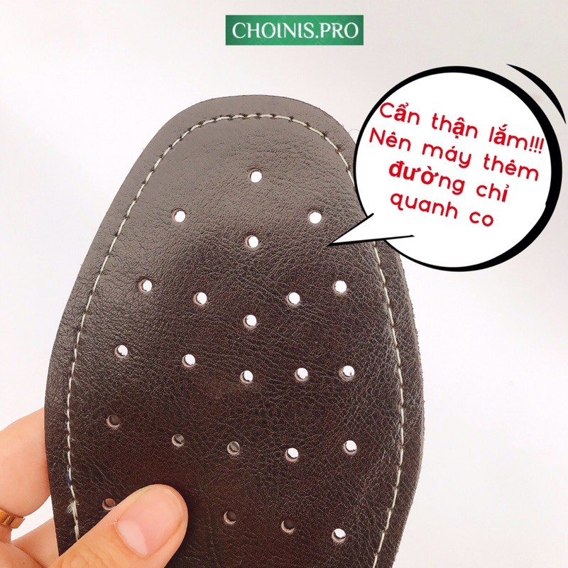 Lót giày da thật 2 lớp siêu thoáng khí tại CHOINIS-3 màu lót