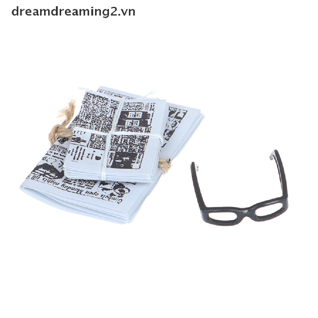 Mô Hình Giấy Báo Bằng Kính Độc Đáo Trang Trí Nhà Búp Bê