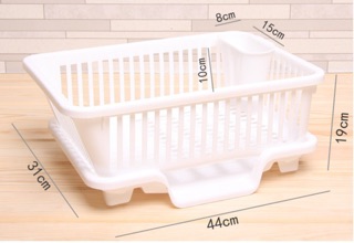 RỔ ÚP BÁT KÈM KHAY HẦNG NƯỚC (CỠ TO) 1020
