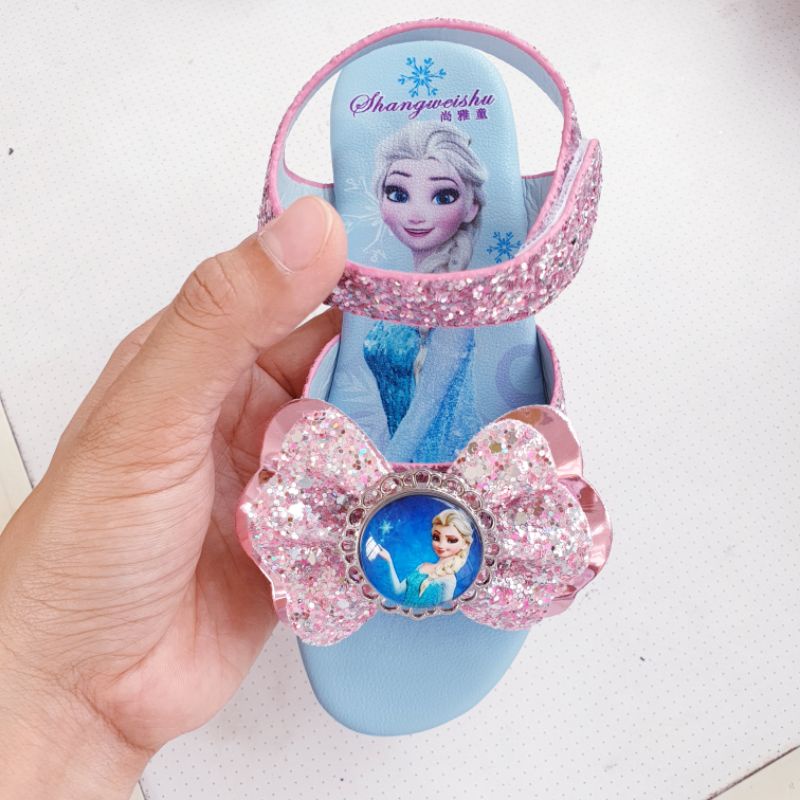Giày sandal công chúa Elsa cho bé gái 3-8 tuổi đi học đi chơi