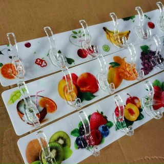 Thanh 6 móc dán tường siêu dính hình 3D