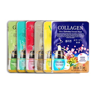 Mặt Nạ Tinh Chất Trà Xanh / Nha Đam / Lựu Đỏ / Collagen / Lựu Đỏ Dưỡng Ẩm Hiệu Quả Cao Cấp