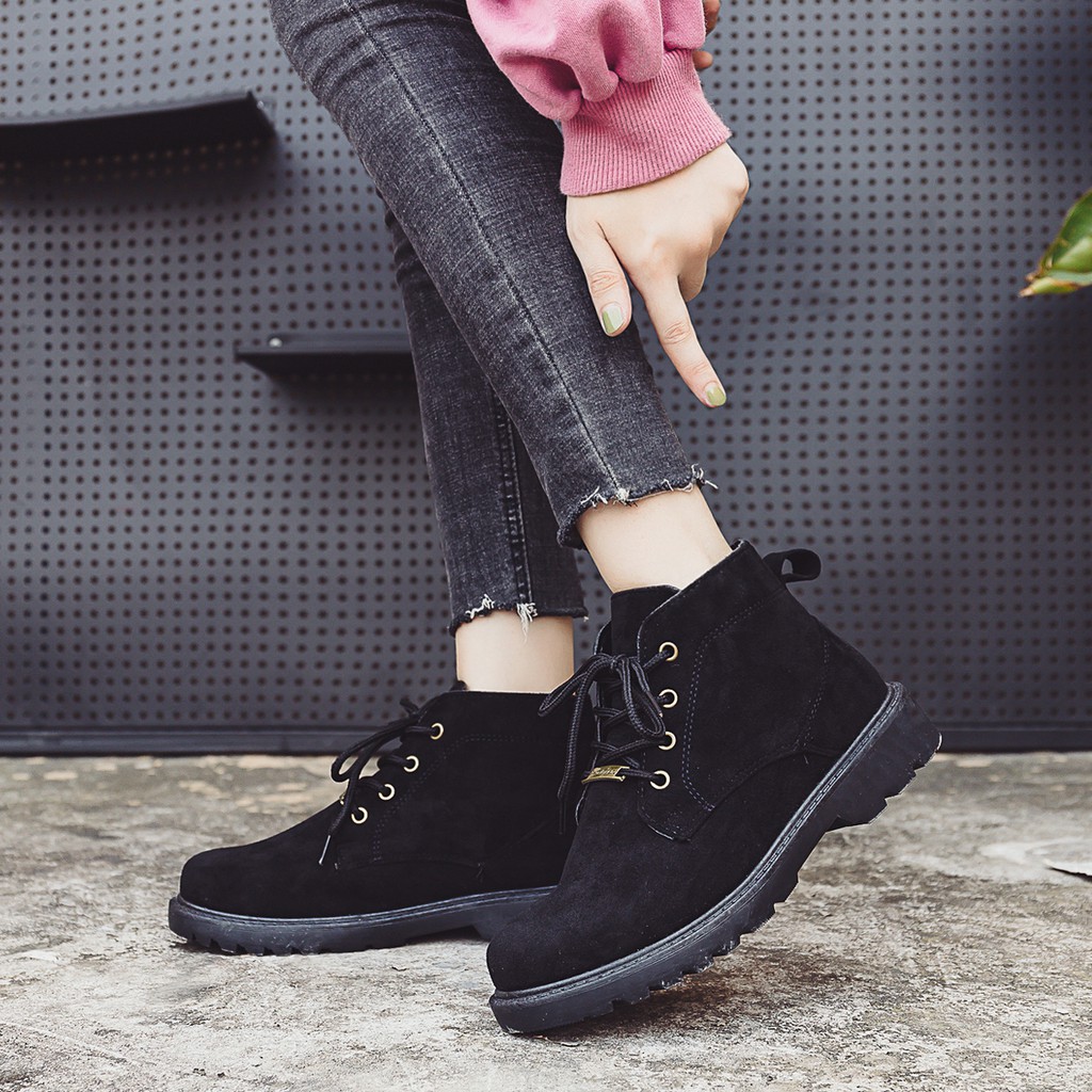 Giày Boot Nữ Da Lộn Đế Cao 2 cm B840 new HOT . 🌟 2020 . : ₁ < , ' , ' .