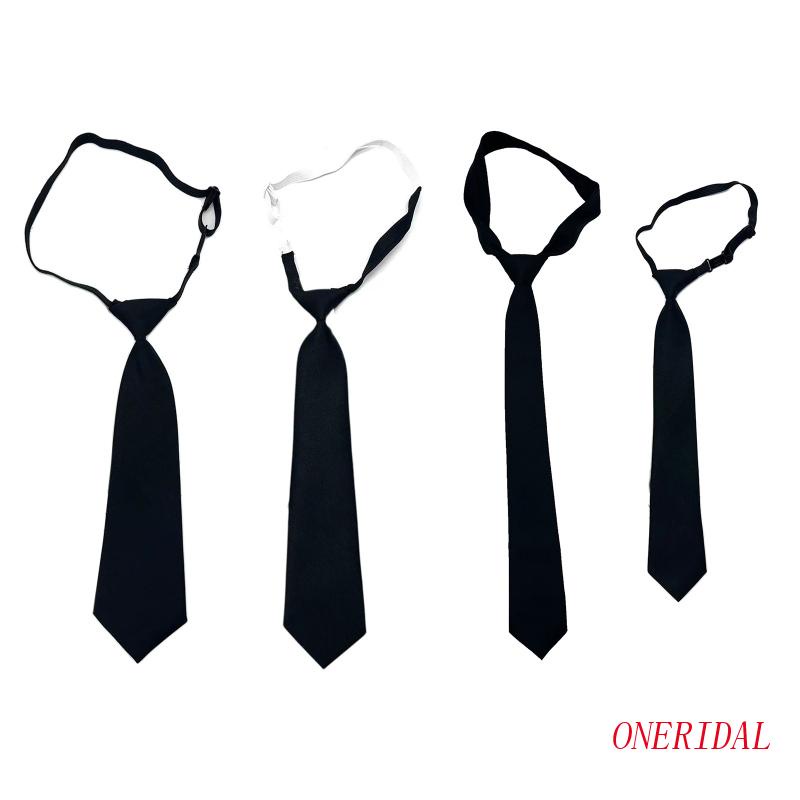 Cà Vạt Đồng Phục Màu Đen Thắt Nút Dài Dành Cho Nam