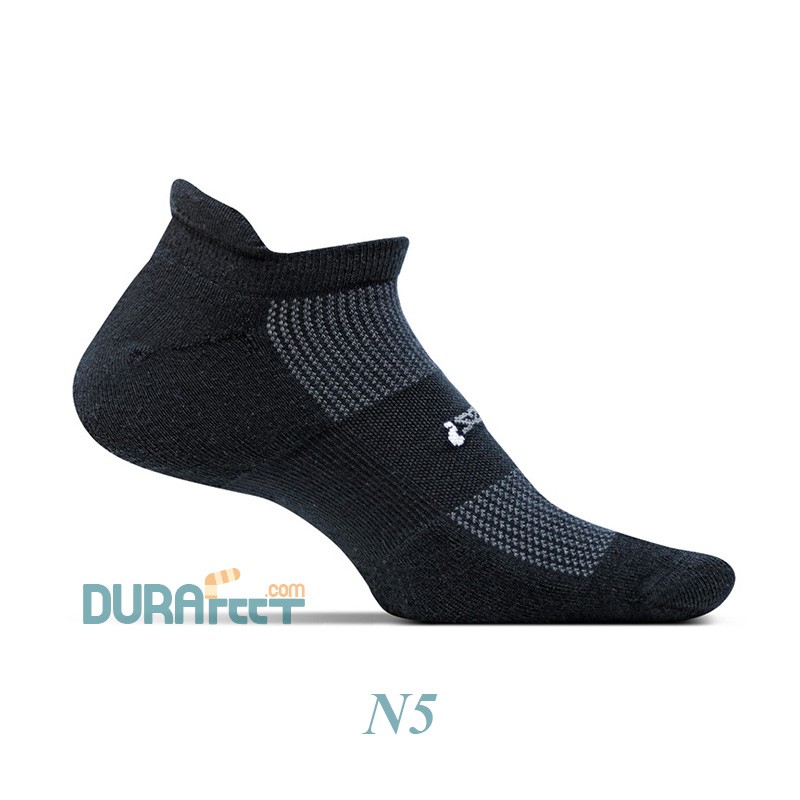 Vớ nhiều độ dày - Set 5 đôi tất Feetures siêu bền cổ ngắn màu tối đen/xám