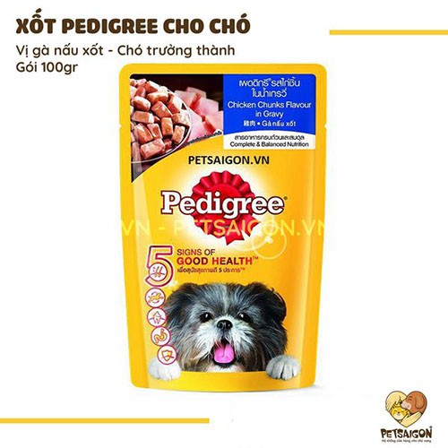 [CHÍNH HÃNG] XỐT PEDIGREE THỊT GÀ CHO CHÓ 130G