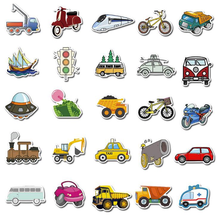 Sticker dán cao cấp CHỦ ĐỀ XE HƠI Cực COOL ms#114
