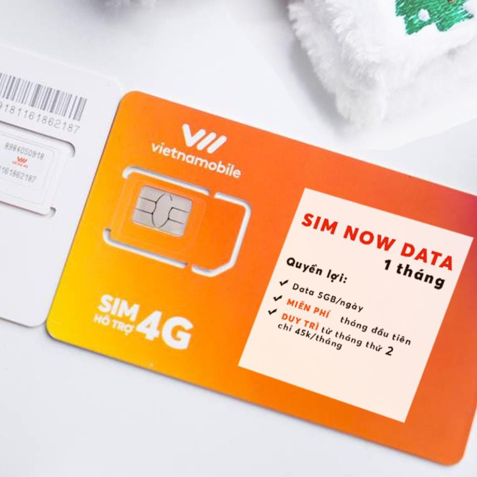 Sim 4G VNMB  , sim 4G vietnamobile gói siêu data miễn phí tháng đầu ma20s