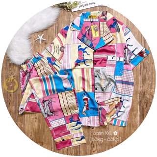 Đồ bộ pijama lụa satin cao cấp bigsize
