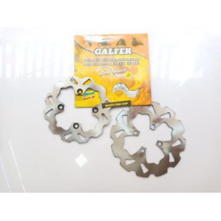 dĩa thắng xe exciter 135 galfer 1 cặp trước sau mẩu 2 râu lớn